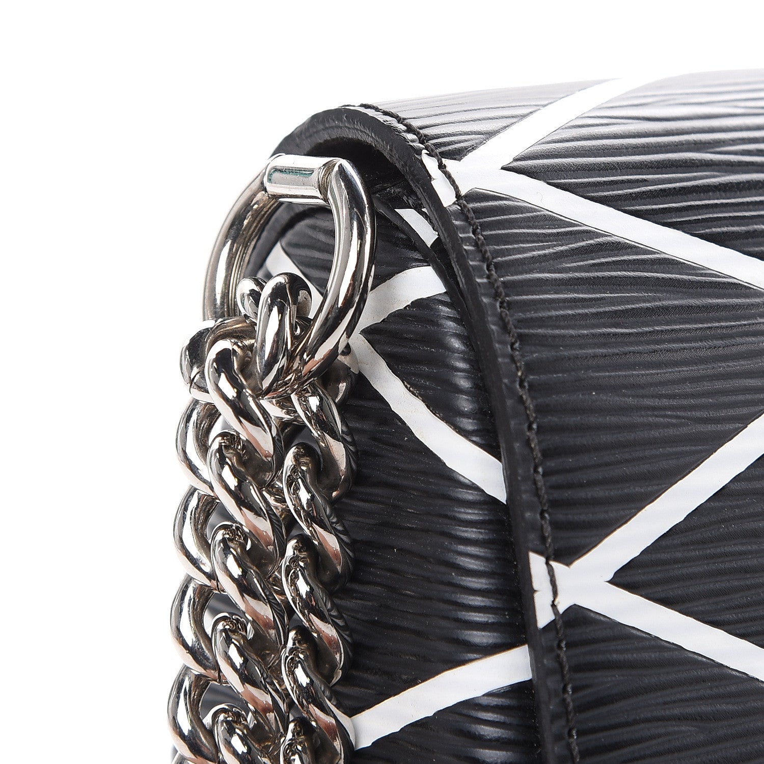 Louis Vuitton Epi Malletage Twist Shoulder Bag PM Black 10 of 11