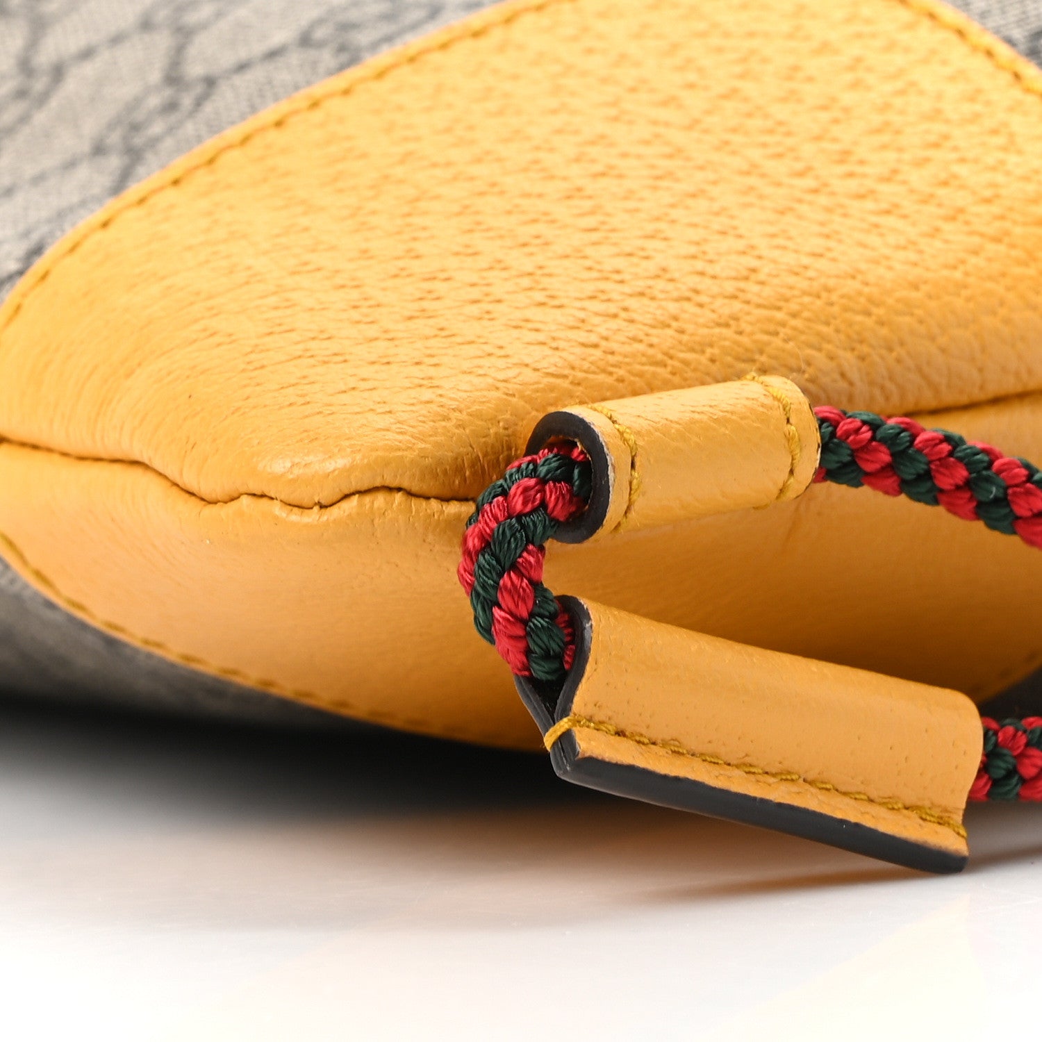 Gucci GG Supreme Monogram Neo Vintage Drawstring Backpack Beige New Acero Crop 10 of 10