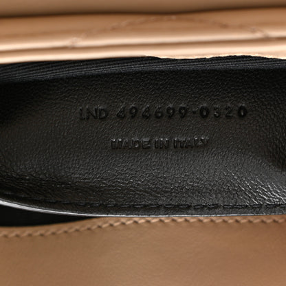 Saint Laurent Calfskin Y Quilted Monogram Small Loulou Chain Satchel Dark Beige 8 of 11