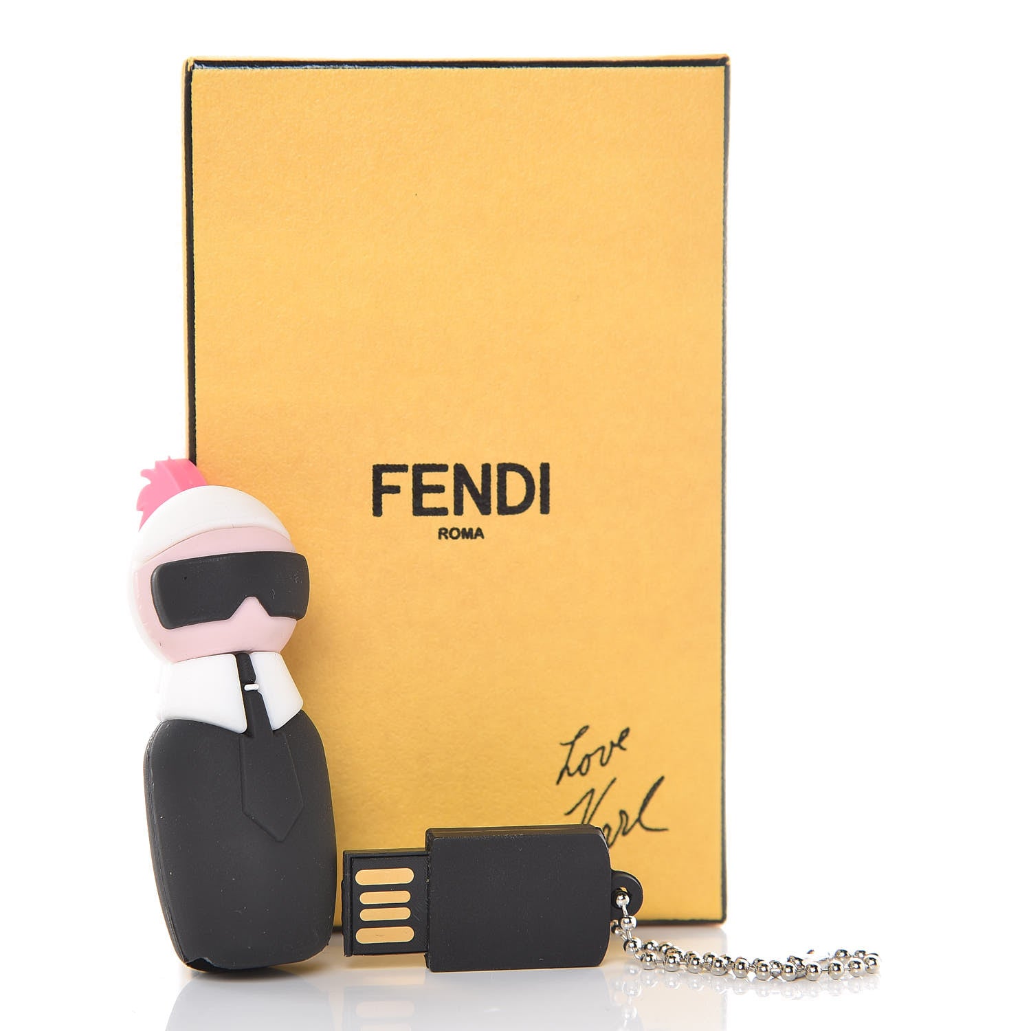 Fendi PVC Karlito USB Flash Drive Bag Charm 5 of 5