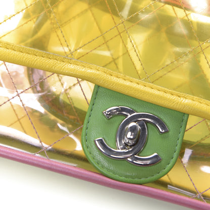 Chanel Lambskin PVC Quilted Mini Coco Splash Flap Yellow Green Pink 11 of 13