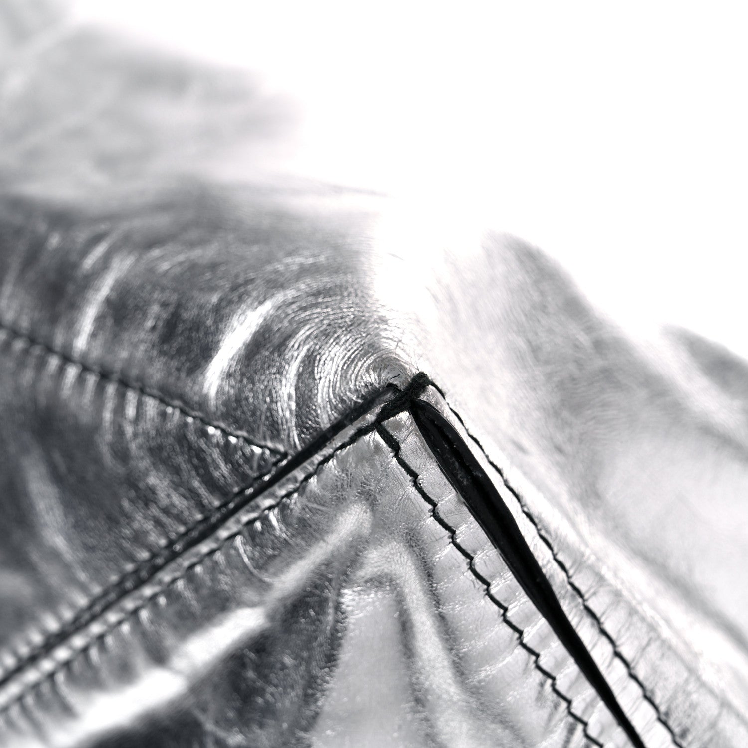 Proenza Schouler Metallic Calfskin Large Zip Hobo Silver 7 of 11