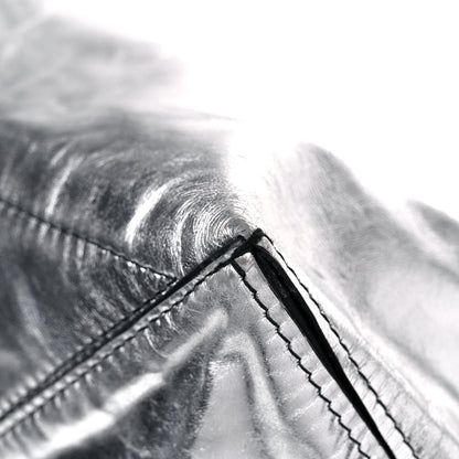 Proenza Schouler Metallic Calfskin Large Zip Hobo Silver 7 of 11
