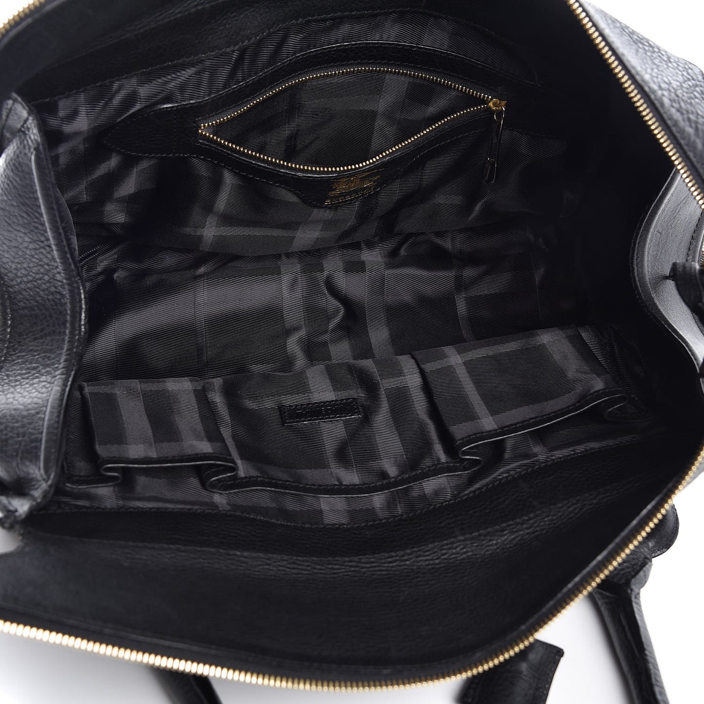 House Check Quilted Large Manor Tote Black