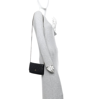 Chanel Caviar Quilted Wallet On Chain WOC Black 2 of 13