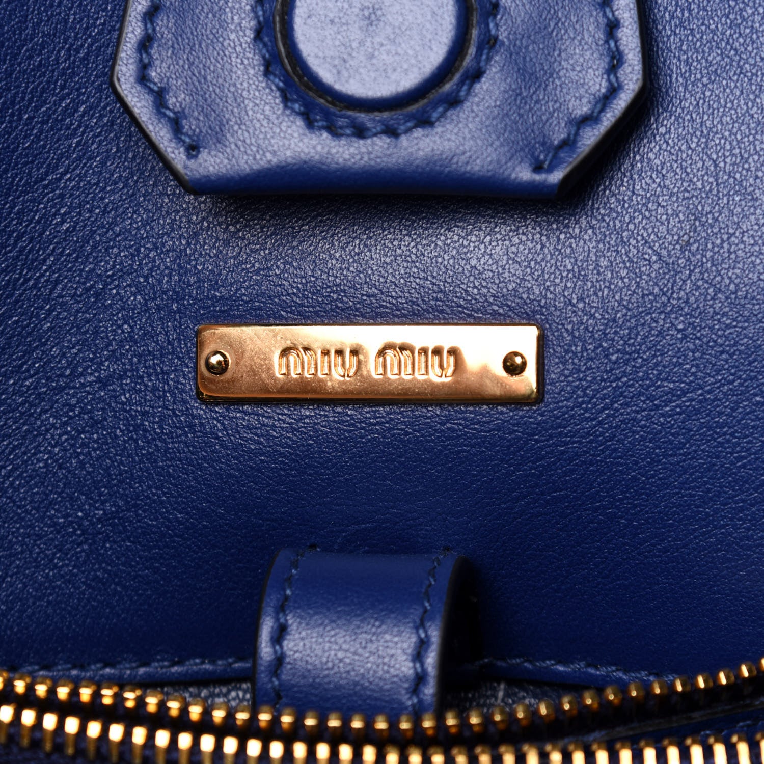 Miu Miu Vitello Soft Tote Inchiostro 13 of 20