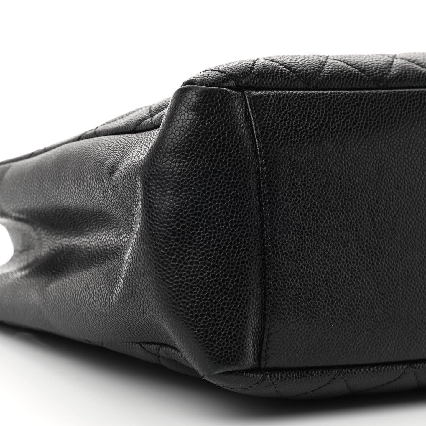 Caviar Quilted Grand Shopping Tote GST Black