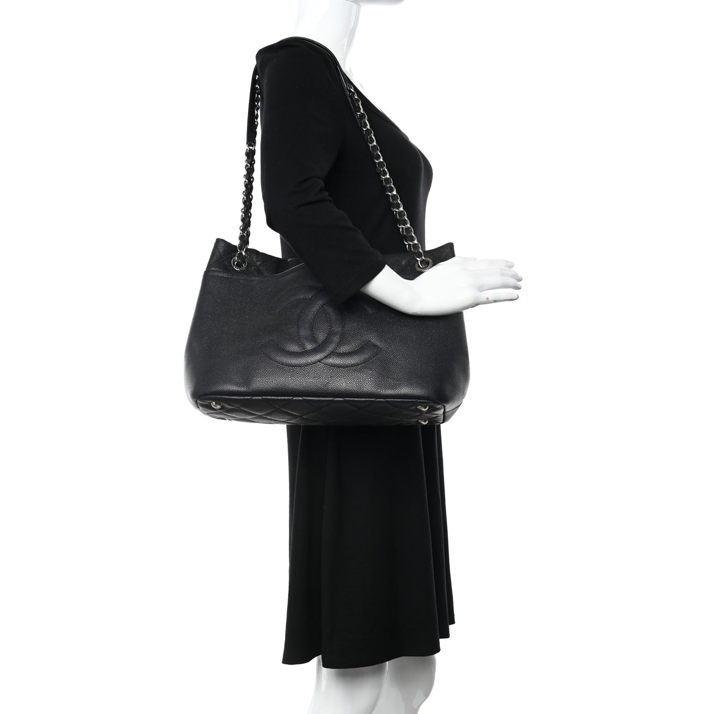 Caviar Timeless CC Soft Tote Black