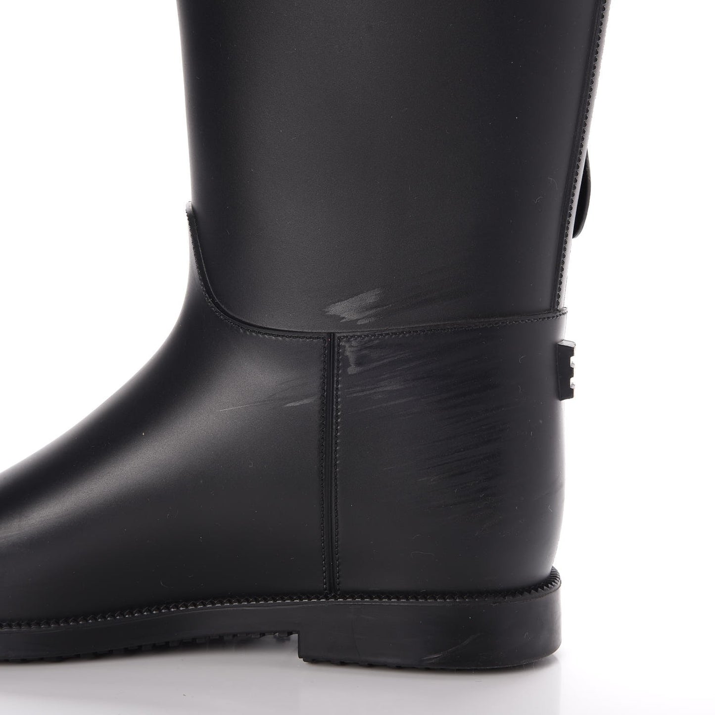 Rubber Roscot Belted Rain Boots 38 Black