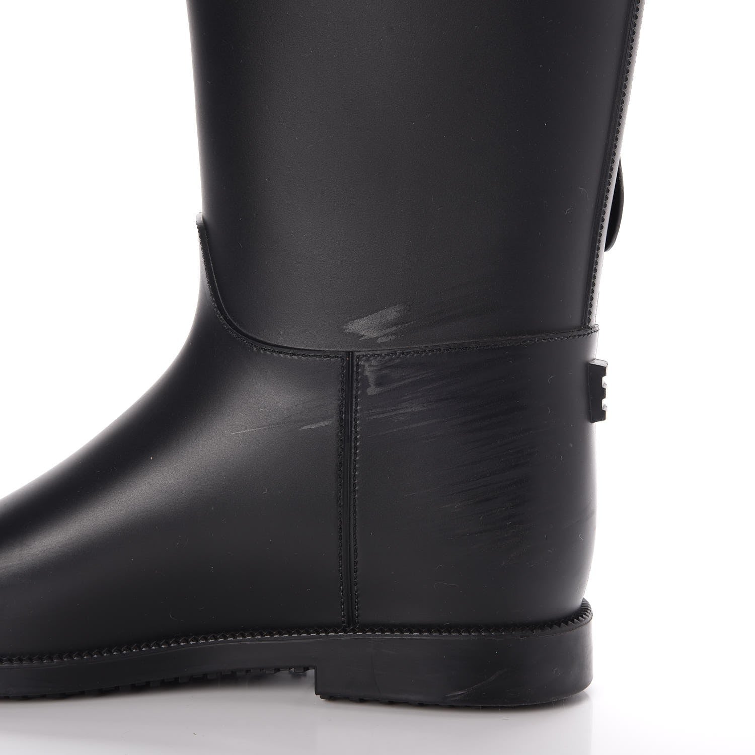 Burberry Rubber Roscot Belted Rain Boots 38 Black 11 of 13