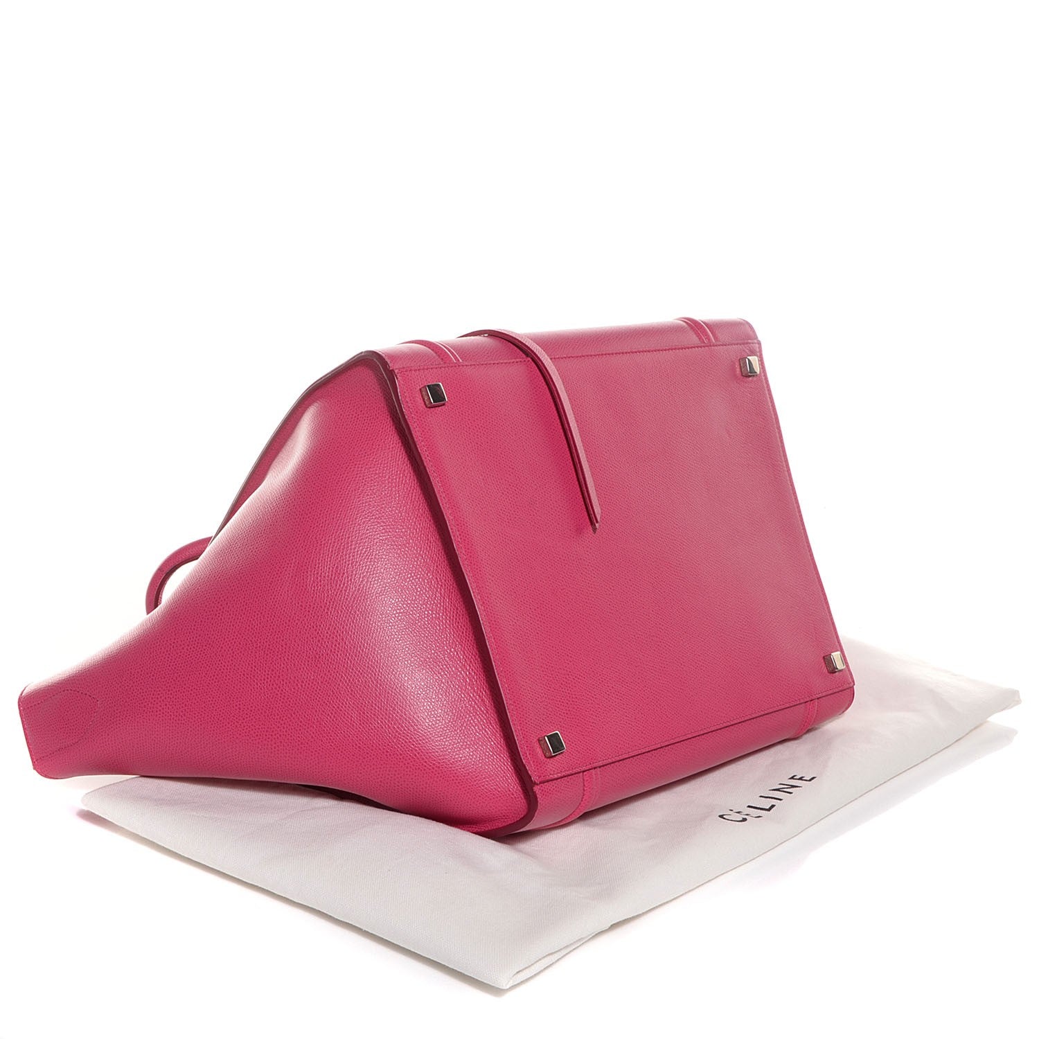 Celine CEINE Grained Calfskin Medium Phantom Luggage Fuchsia 4 of 9