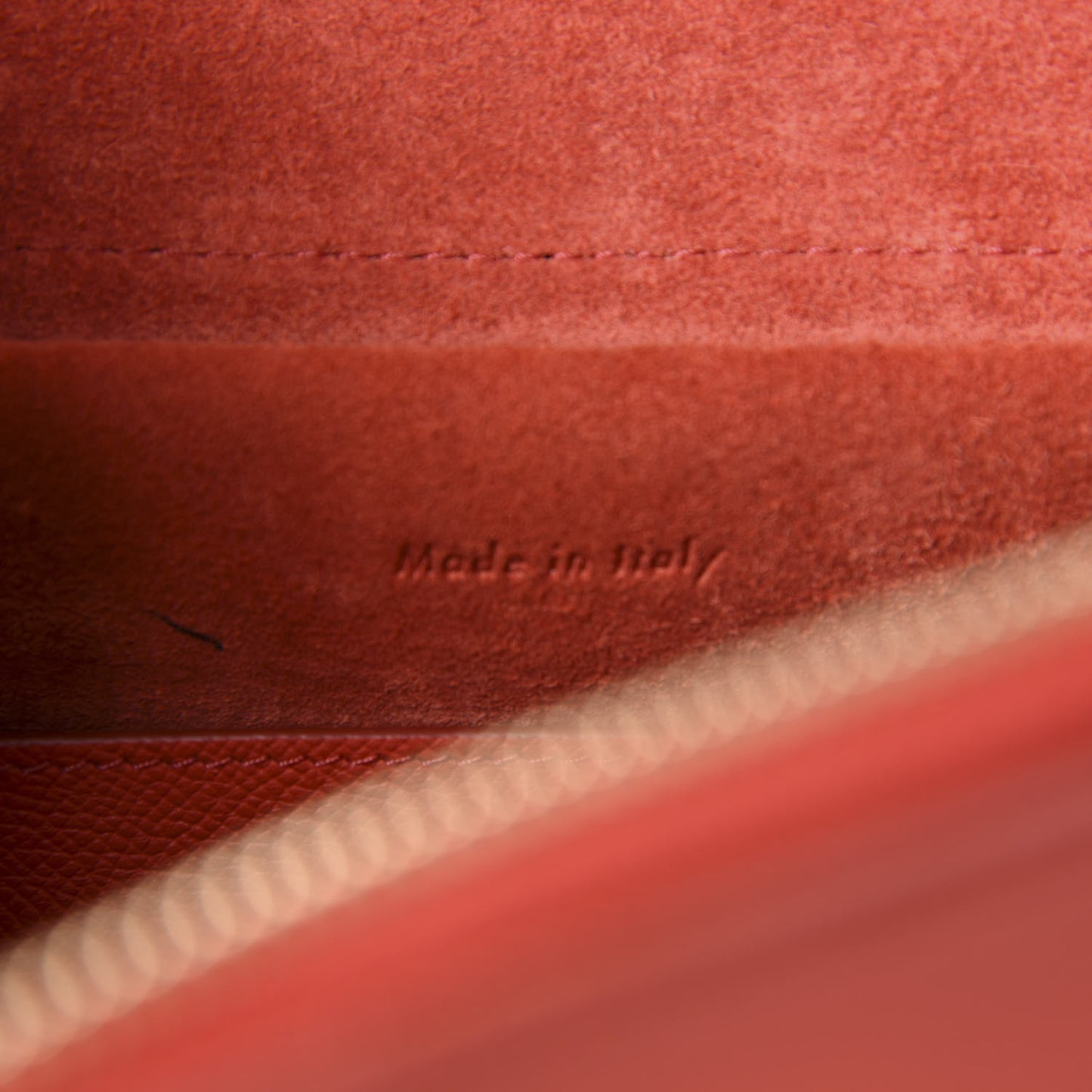 Baby Grained Calfskin Micro Belt Bag Poppy