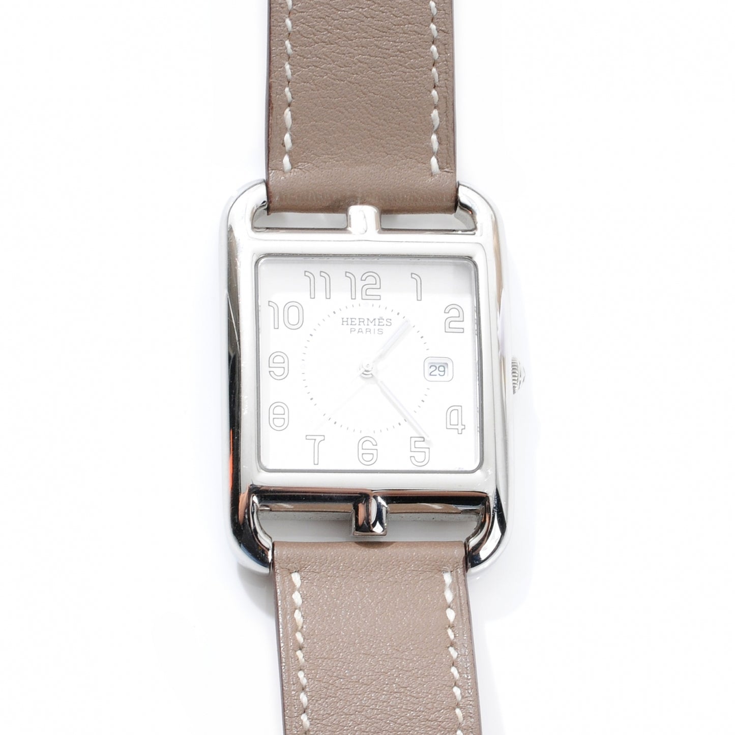 Stainless Steel Swift 29mm Cape Cod Double Tour Quartz Watch Etoupe