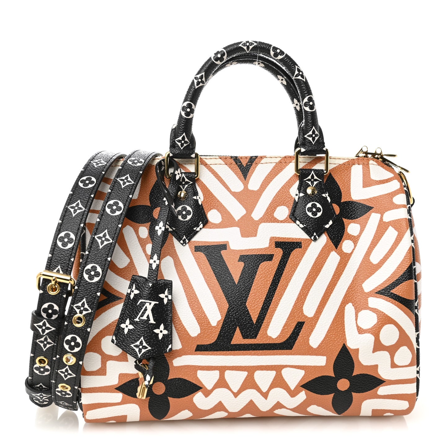 Monogram Giant Crafty Speedy Bandouliere 25 Creme Caramel