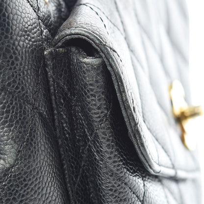 Chanel Caviar Quilted Flap Shoulder Bag Black 17 of 27