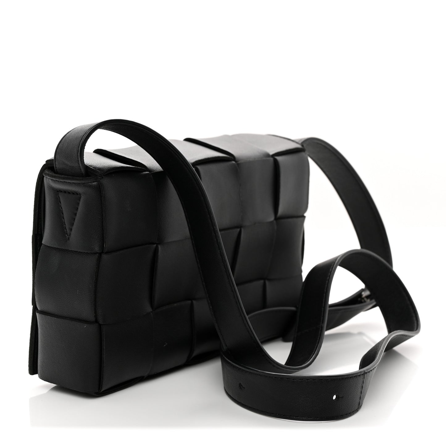 Nappa Maxi Intreccio Cassette Bag Black