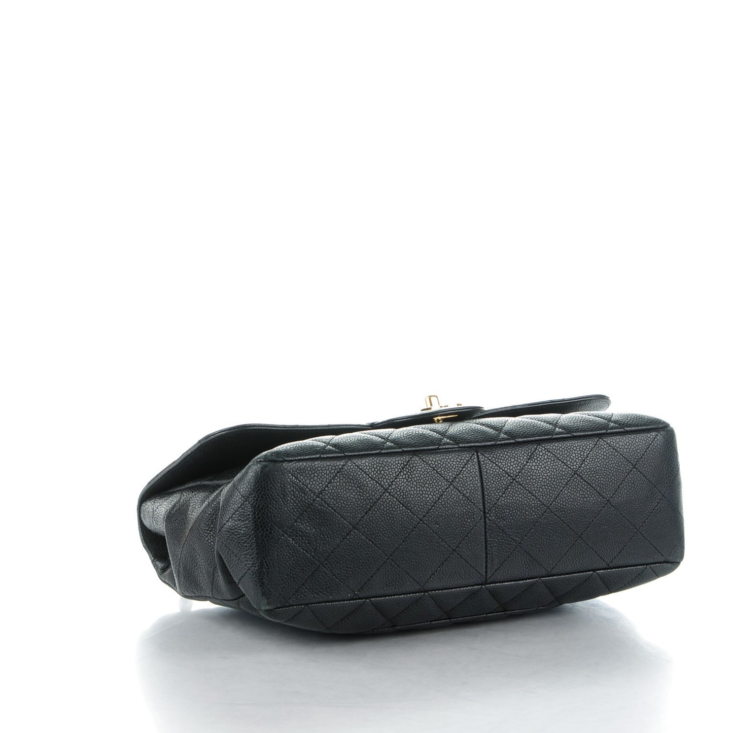 Caviar Quilted Jumbo Single Flap Black