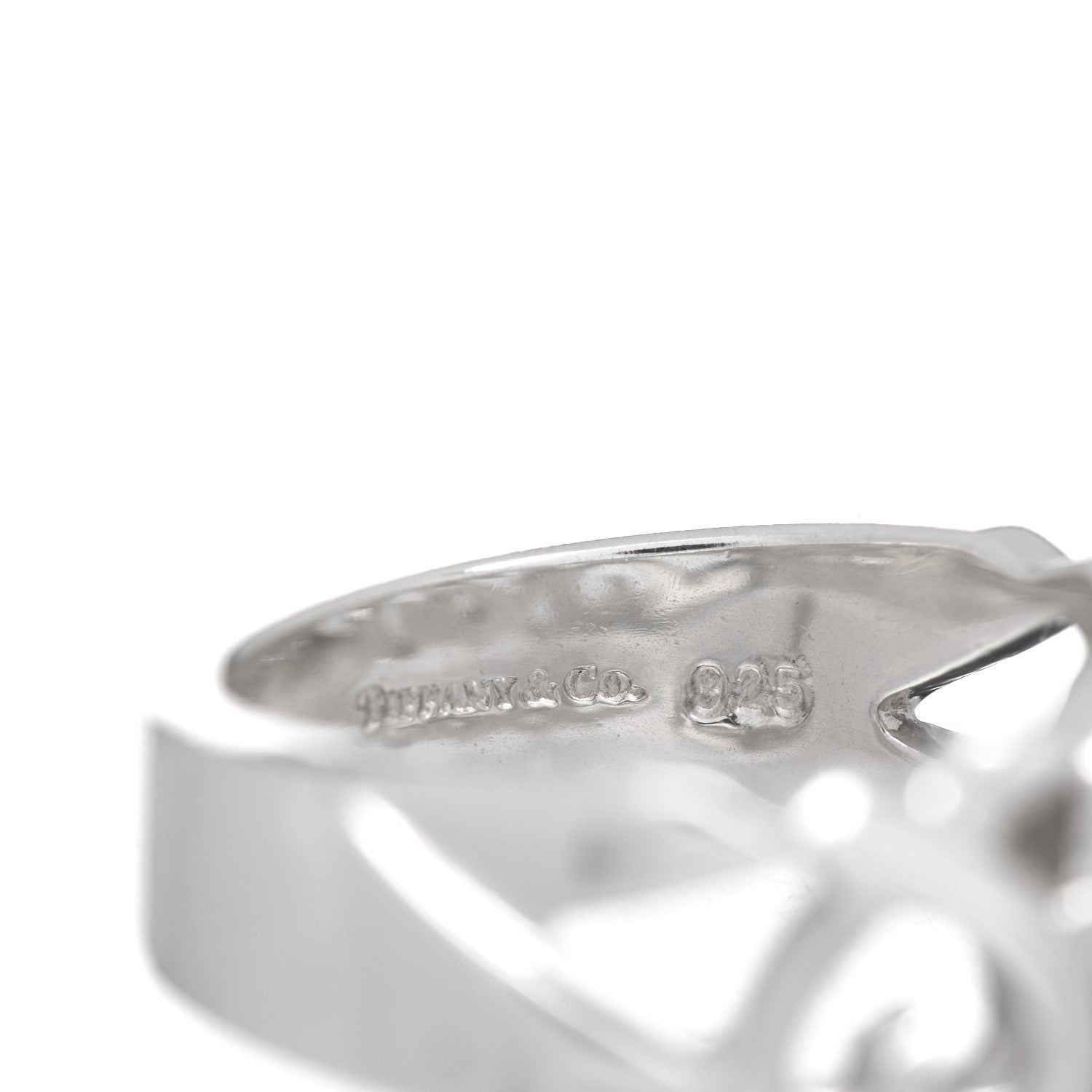 Tiffany Sterling Silver Paloma Picasso Loving Hearts Ring 54 7 5 of 5