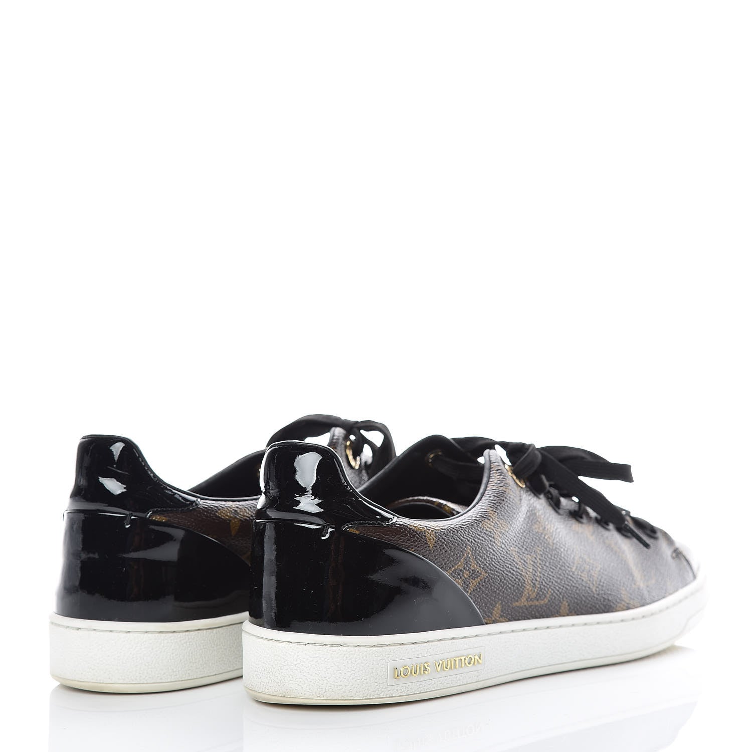 Louis Vuitton Patent Monogram Frontrow Sneakers 41 4 of 11