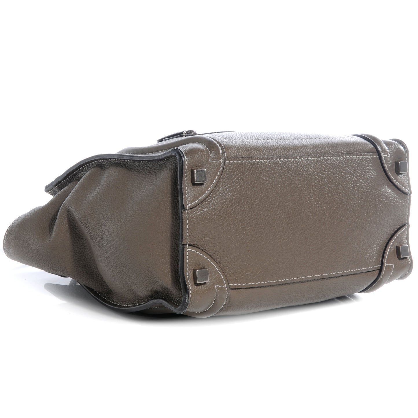 Drummed Calfskin Micro Luggage Souris