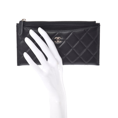 Chanel Lambskin Quilted Classic Zip Pouch Black 2 of 7