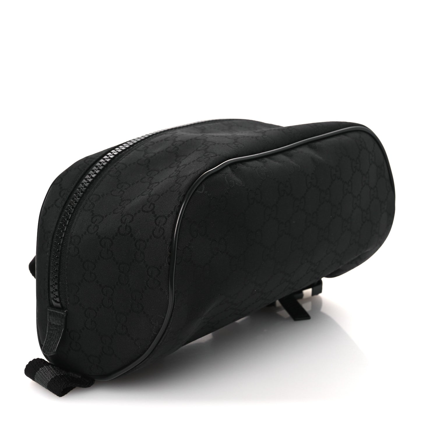 Nylon Monogram Fanny Pack Belt Bag Black