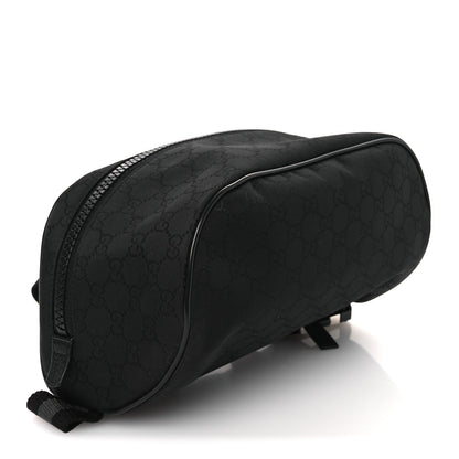 Gucci Nylon Monogram Fanny Pack Belt Bag Black 3 of 9