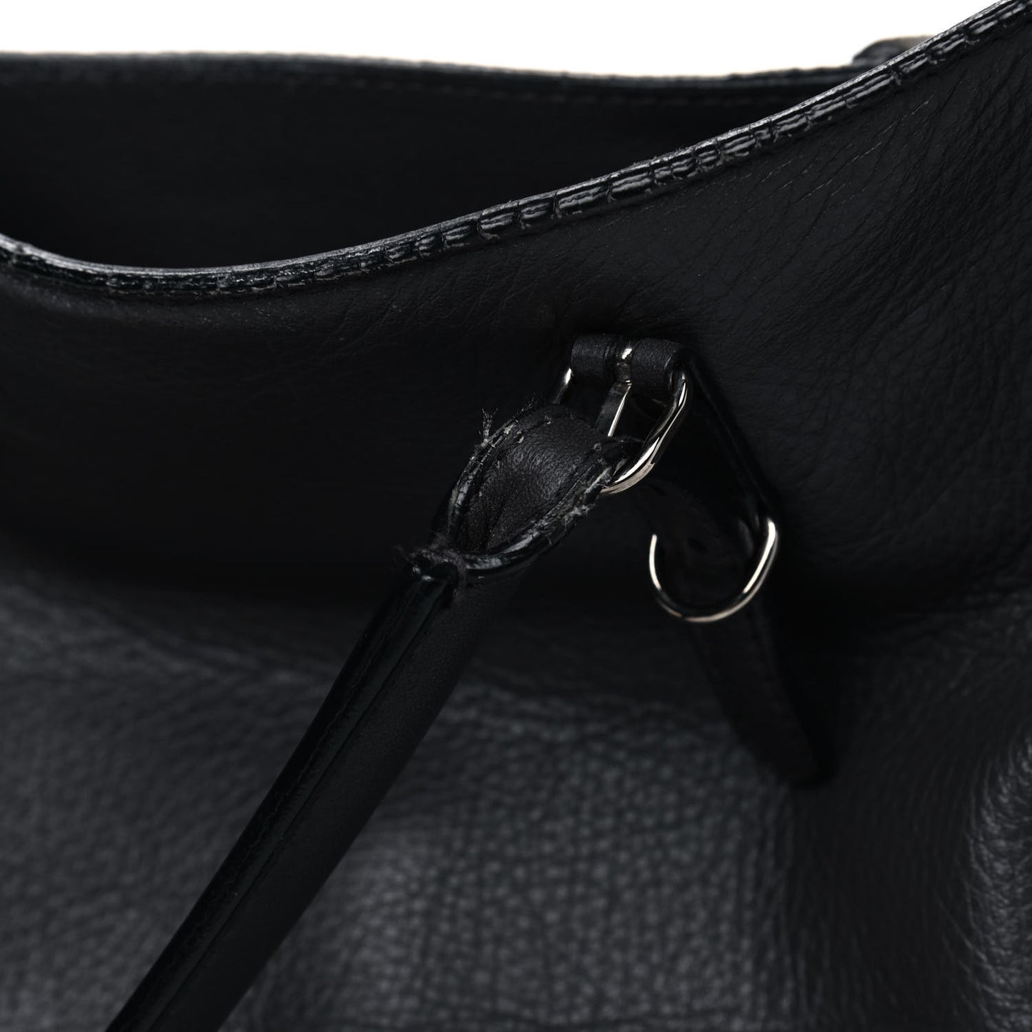 Veau Papier A5 Zip Around Tote Gris Fossile