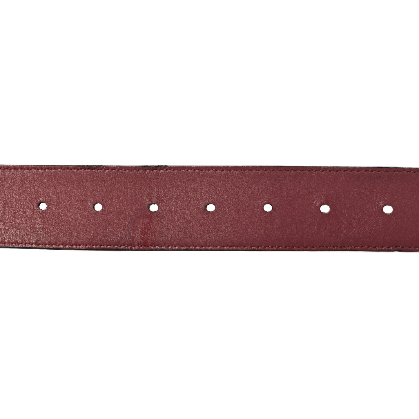 GG Supreme Monogram Blooms Moon Calfskin Interlocking G 37mm Belt 95 38 Beige Ebony Multicolor Dry Rose