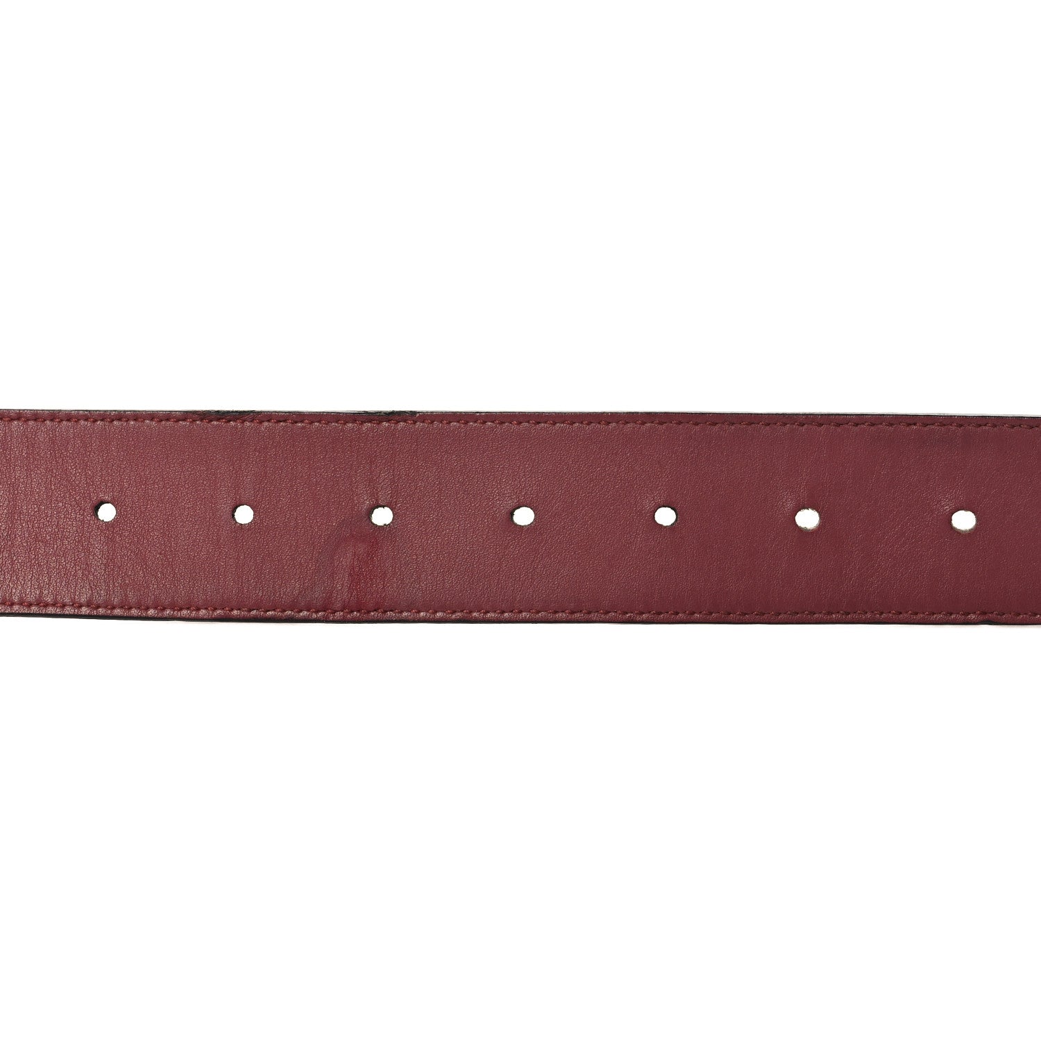 Gucci GG Supreme Monogram Blooms Moon Calfskin Interlocking G 37mm Belt 95 38 Beige Ebony Multicolor Dry Rose 4 of 5