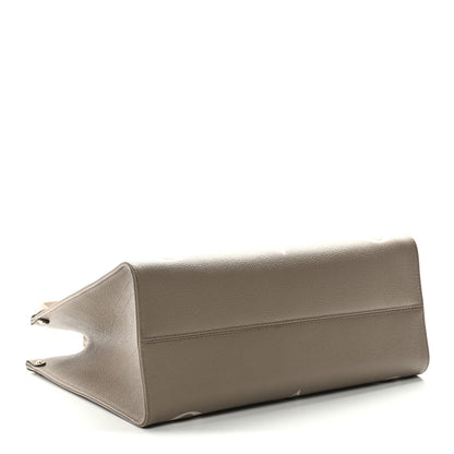 Louis Vuitton Empreinte Monogram Giant Onthego MM Tourterelle Creme 4 of 10