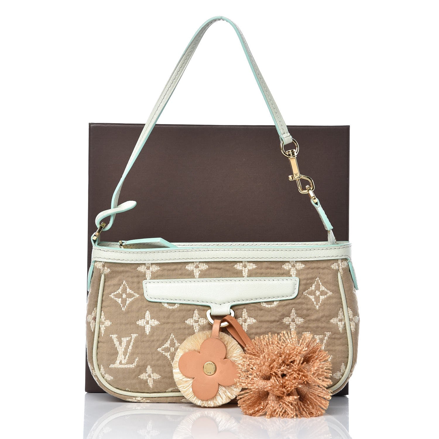 Louis Vuitton Monogram Sabbia Pochette Accessories Vert 11 of 11