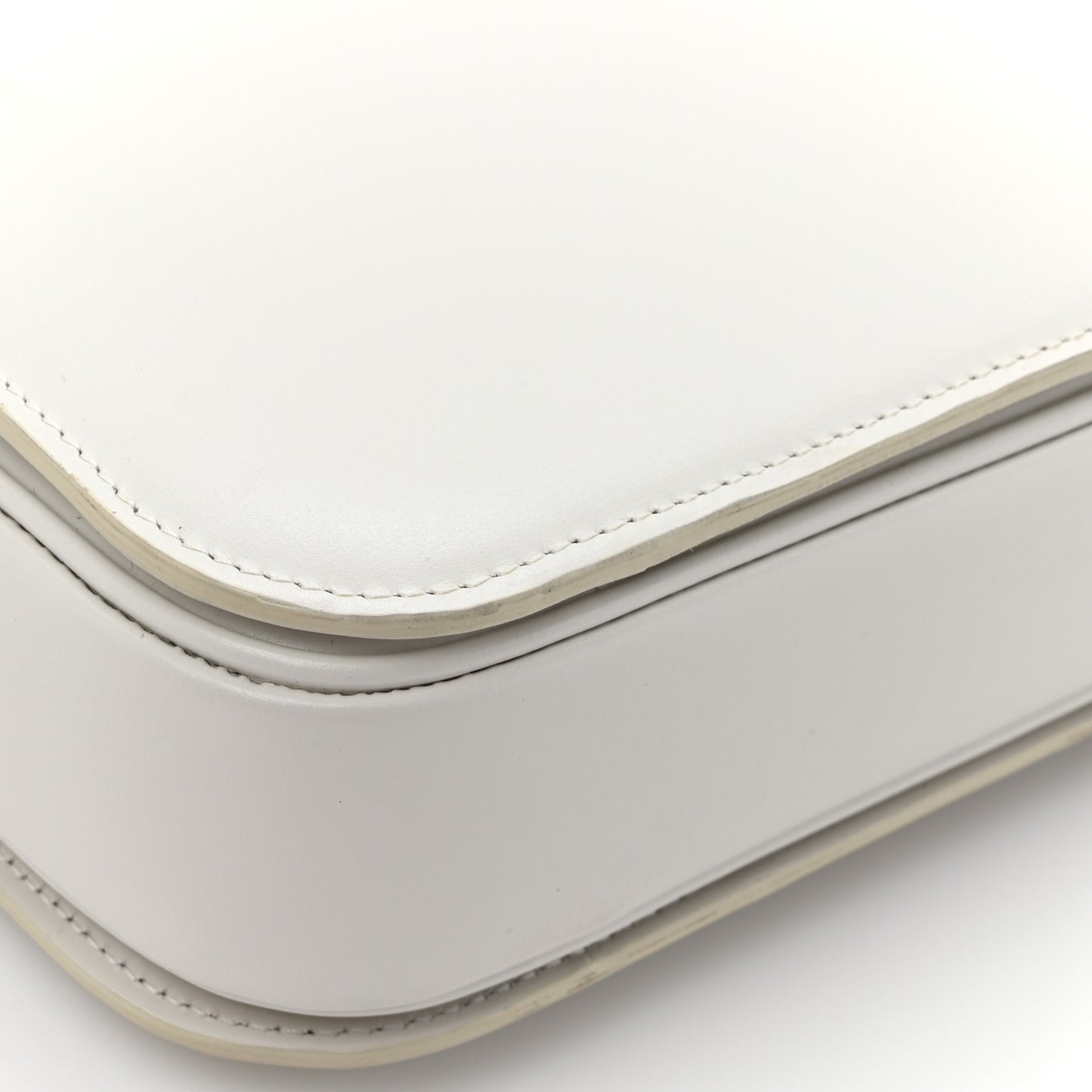 Shiny Calfskin Medium Triomphe White
