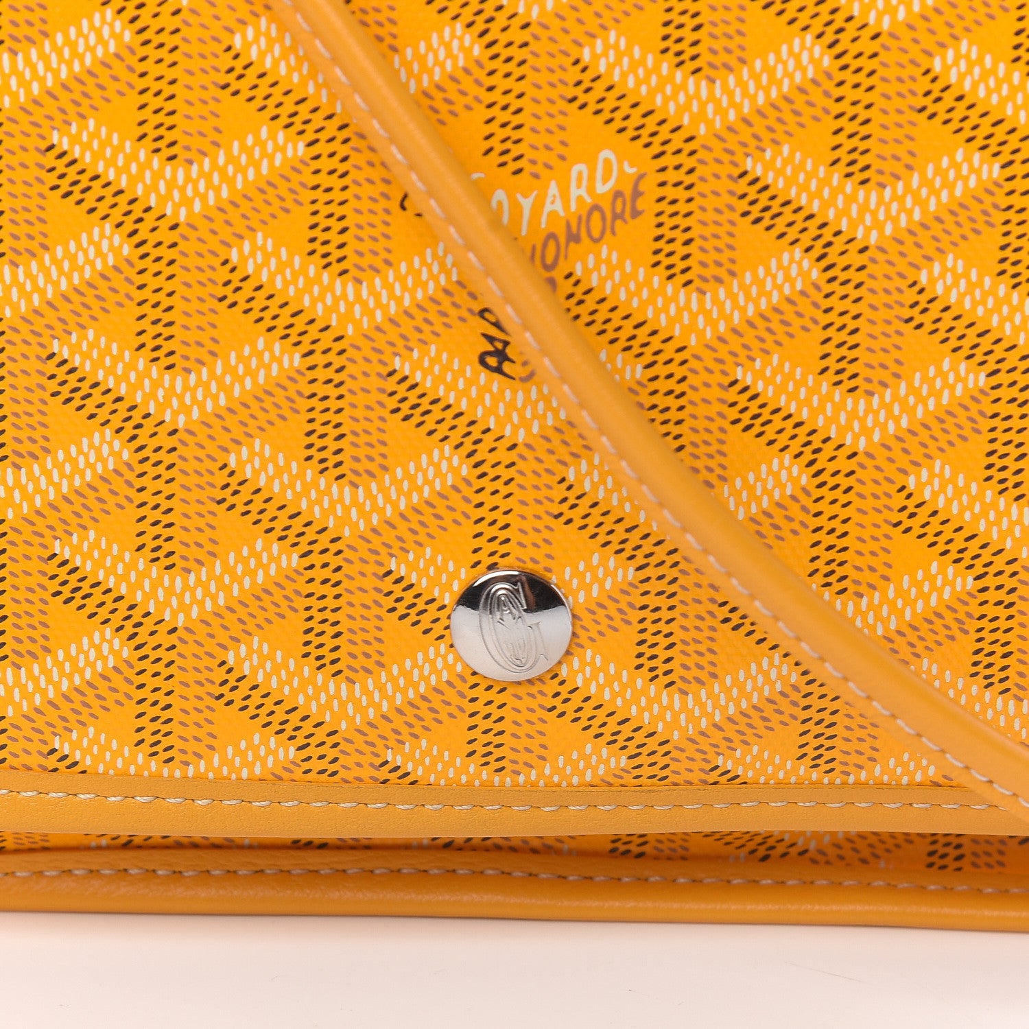 Goyard Goyardine Plumet Wallet Clutch Yellow 9 of 11