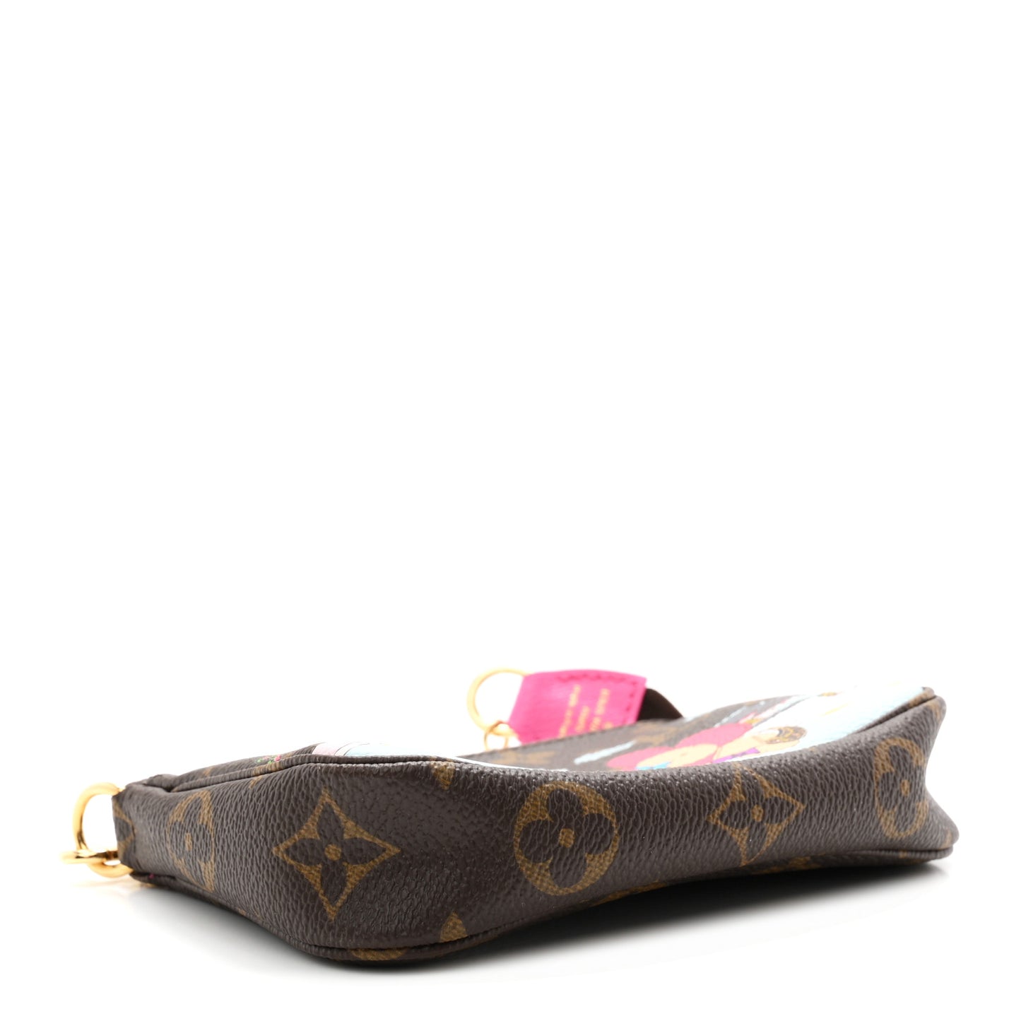 Monogram 2022 Christmas Animation Seoul Mini Pochette Accessories Fuchsia
