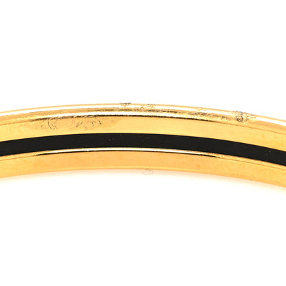 Hermes Enamel Printed Extra Narrow Printed Bracelet 65 Black 5 of 5