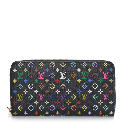 Louis Vuitton Monogram Multicolor Zippy Wallet Black Grenade 1 of 9