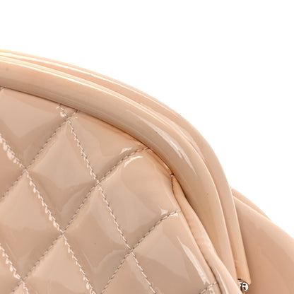 Chanel Patent Quilted Timeless Clutch Pink 12 of 15