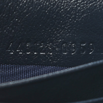 Gucci Monogram Multicolor Matelasse Diagonal GG Marmont Zip Around Wallet Light Blue 6 of 6