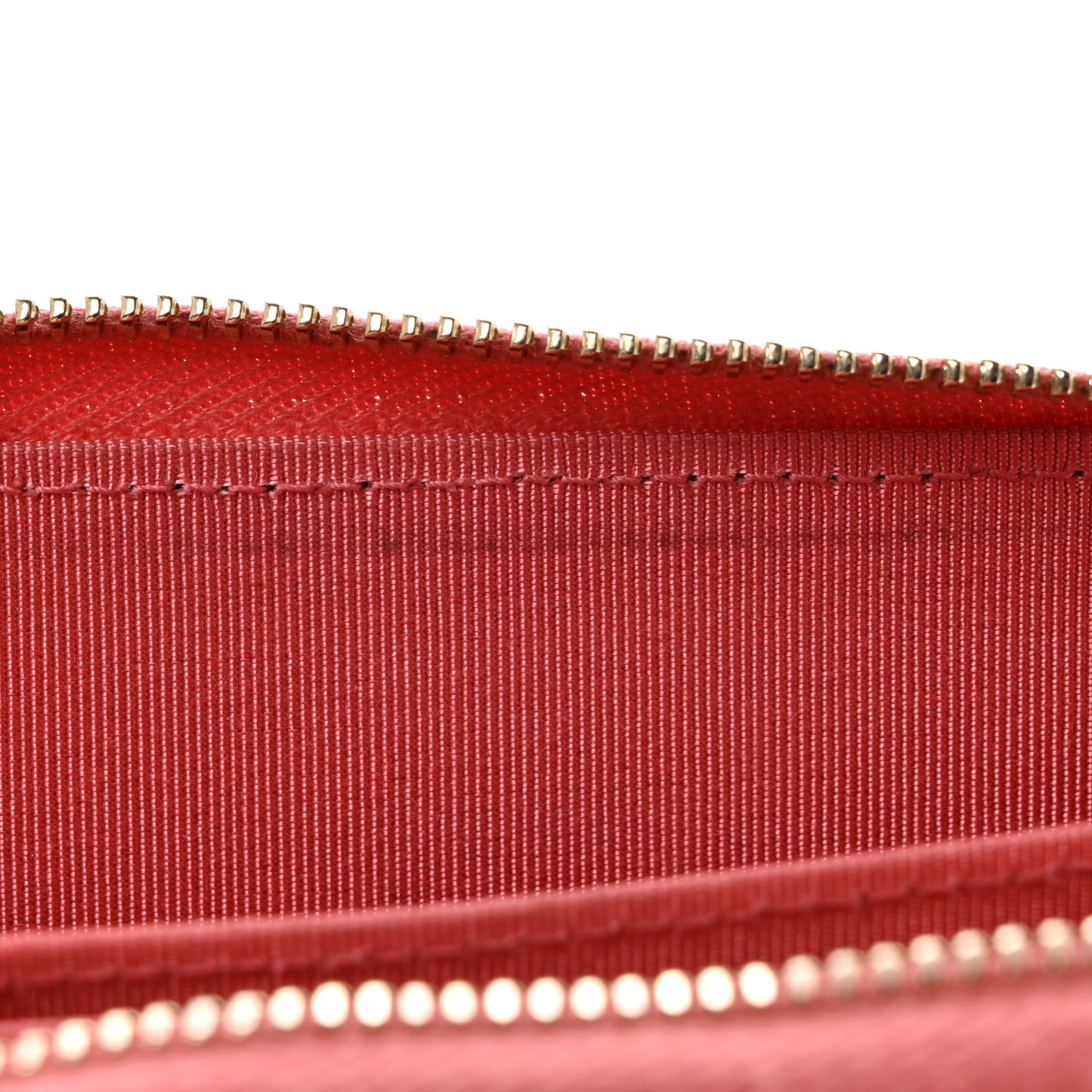 Metallic Caviar Quilted Zip Coin Purse Pink