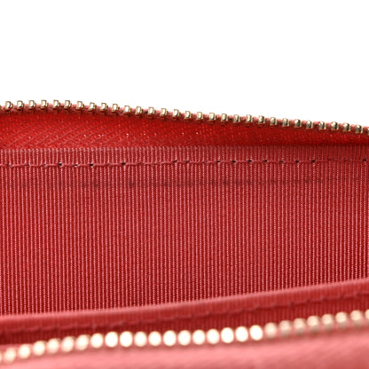 Chanel Metallic Caviar Quilted Zip Coin Purse Pink 8 of 10