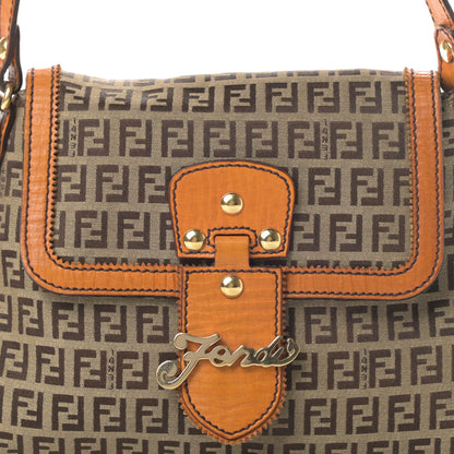 Fendi Zucchino Shoulder Bag Brown 8 of 12
