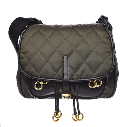 Prada Tessuto Nylon City Calfskin Quilted Crossbody Mimetico Black 1 of 7
