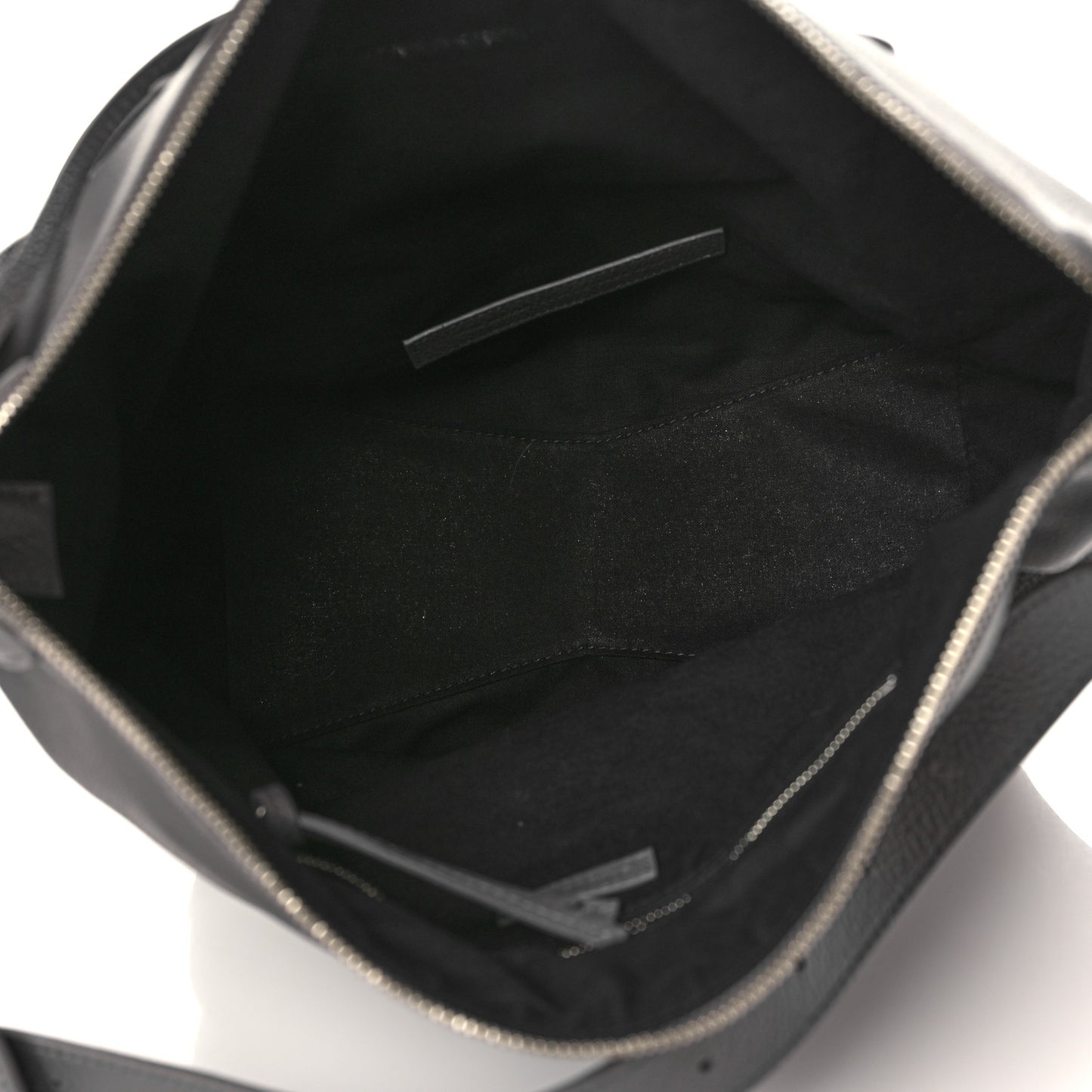 Grained Calfskin Silver Hardware Small Neo Classic Hobo Dark Grey