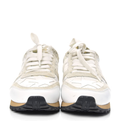 Valentino Garavani Fabric Suede Camustars Womens Rockrunner Sneakers 38 White 2 of 12