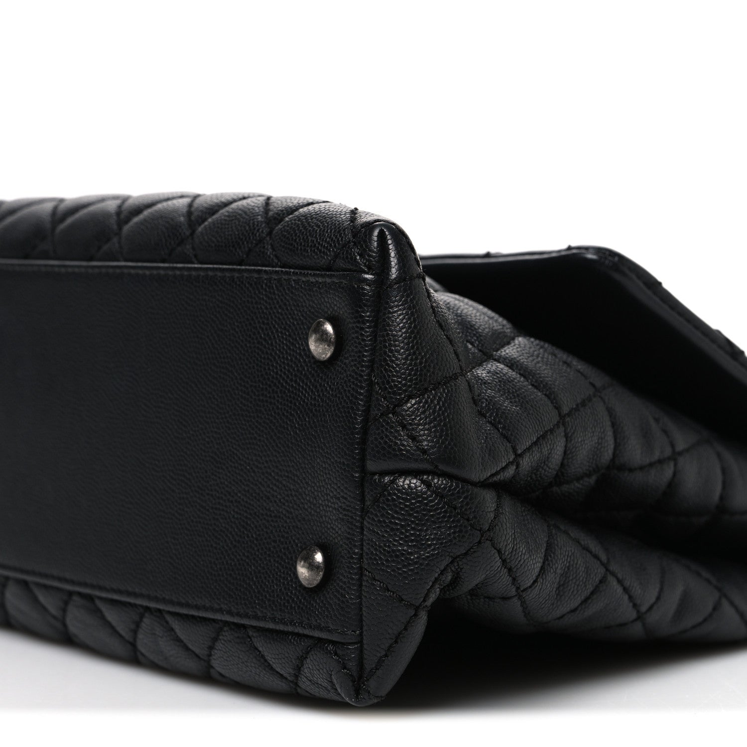 Chanel Caviar Quilted Medium Coco Handle Flap Black 10 of 10