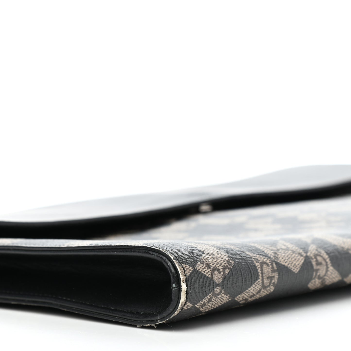 GG Supreme Monogram Caleido Print Clutch Black