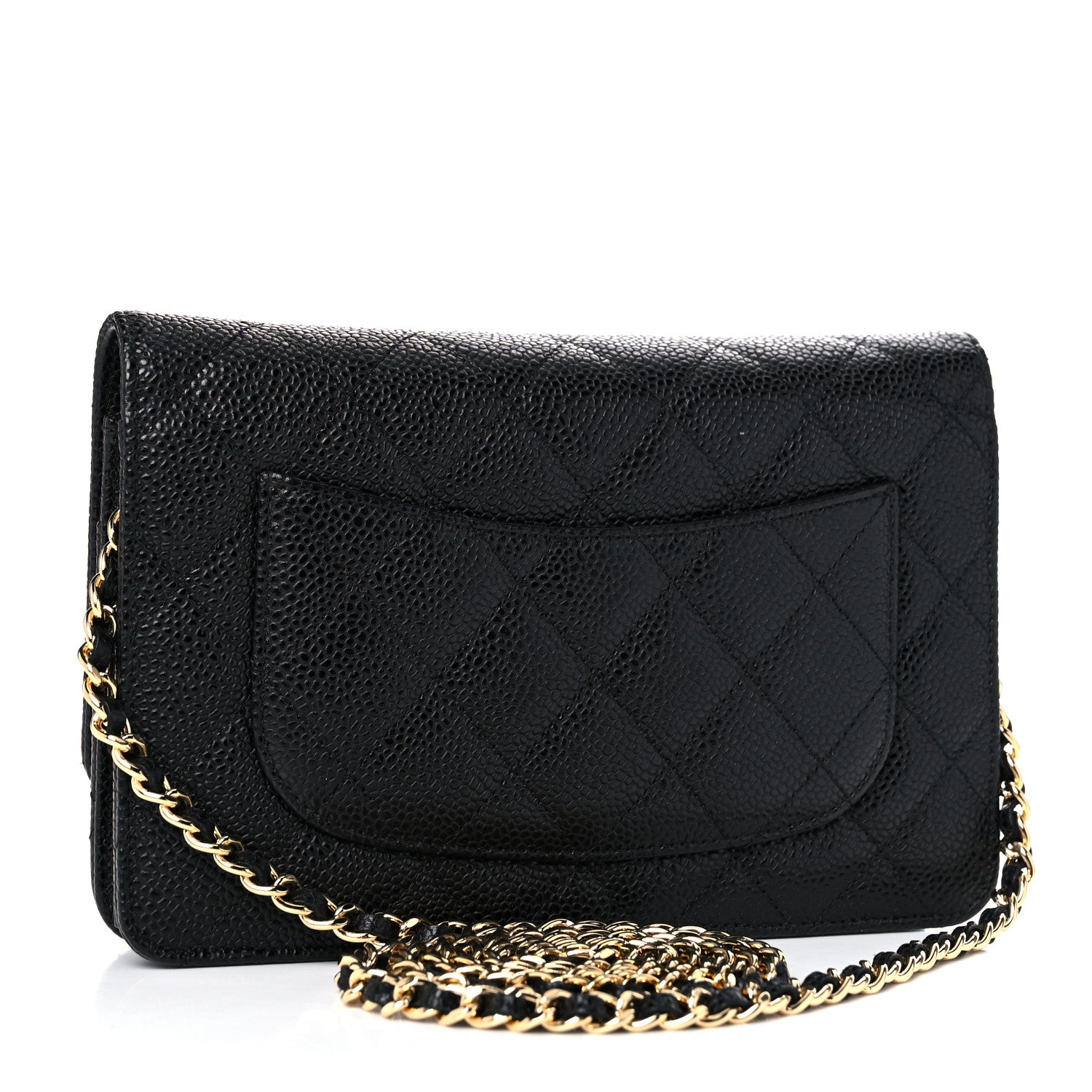 Chanel Caviar Quilted Wallet On Chain WOC Black 3 of 12