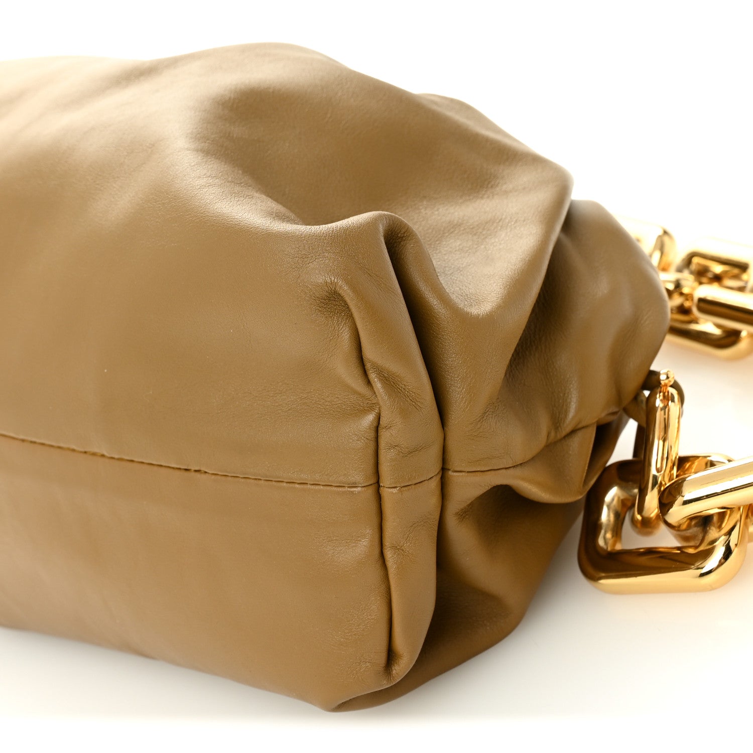 Bottega Veneta Calfskin The Pouch Chain Moutarde 10 of 10