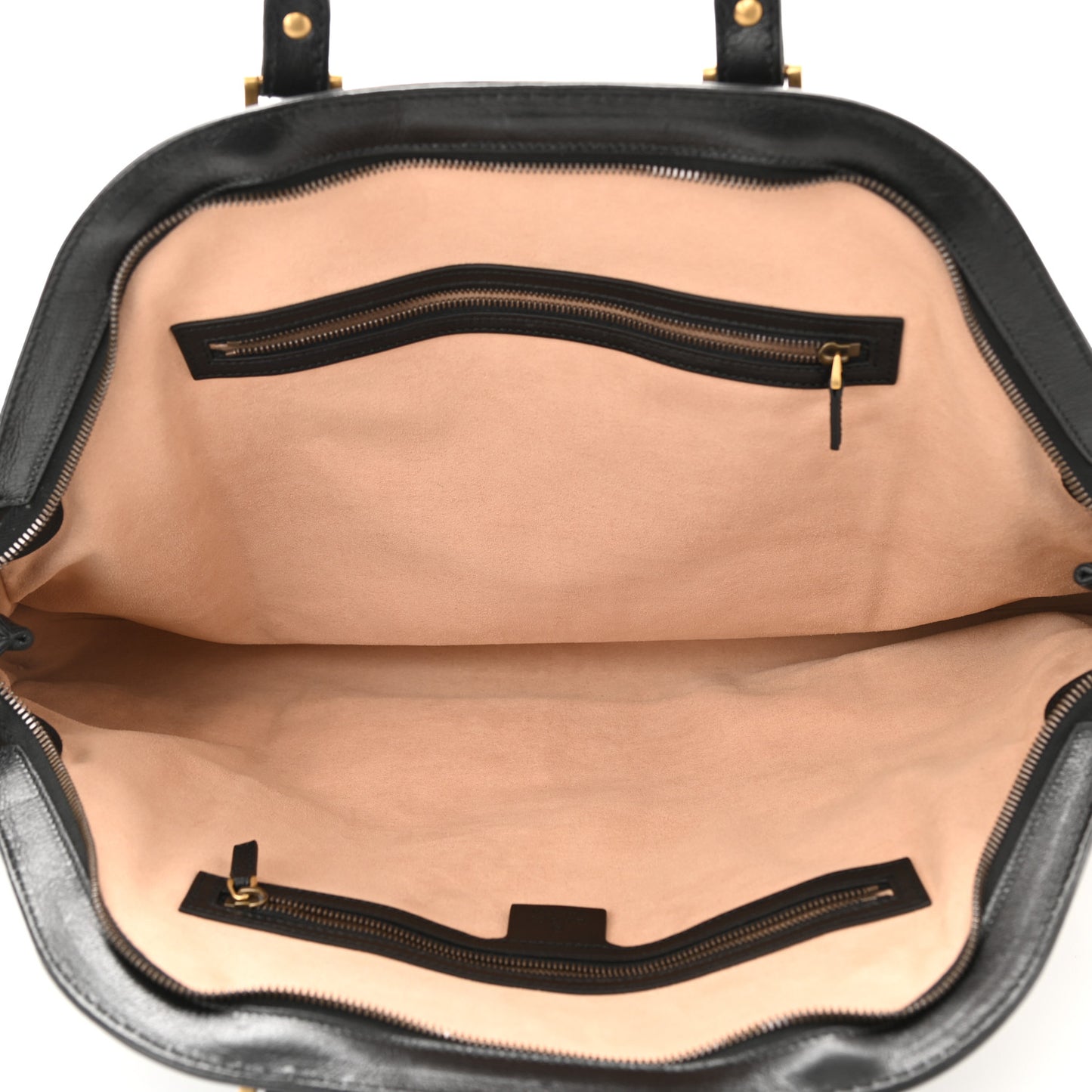 Calfskin Large Re(Belle) Top Handle Bag Black